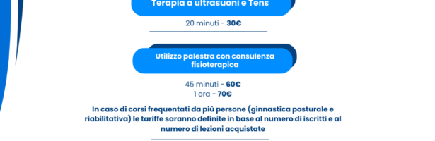 Servizio di fisioterapia e riabilitazione in acqua