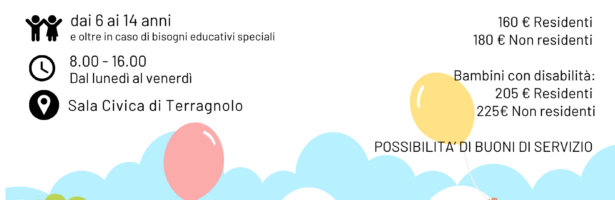 Un’estate di esperienze – Colonia di Terragnolo